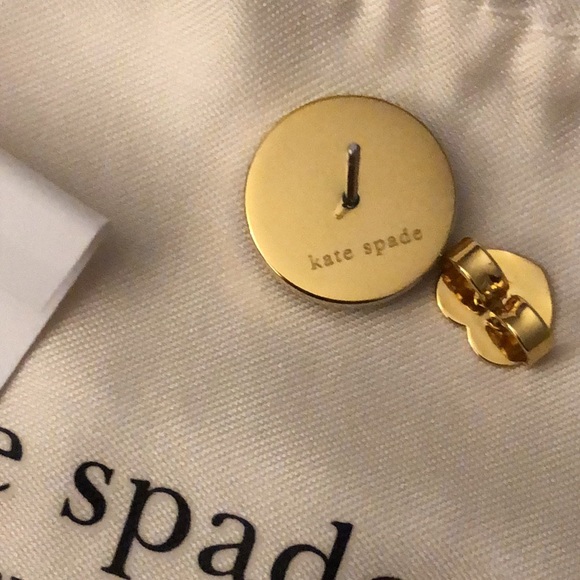 Kate Spade Gold Tone & Faux Tortoise Breeze Along Round Stud Earrings NWT - Picture 10 of 12